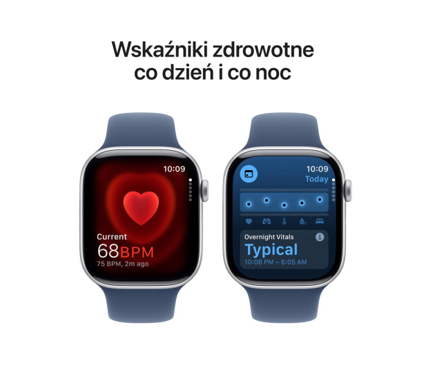 APPLE Watch 10 GPS + Cellular 46mm koperta z aluminium (srebrny) + pasek sportowy rozmiar S/M (denim) - 1278180 - zdjęcie 5